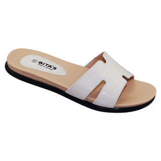 Dép quai ngang nữ Bita's DYN.126 (Đen + Hồng + Kem + Xám)