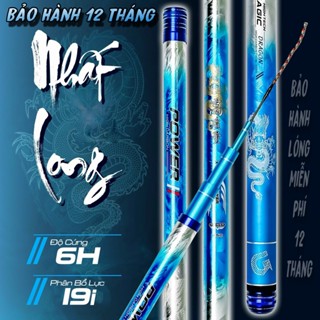 [Bảo Hành Trọn Đời] Cần câu tay Nhất Long độ cứng 6H chuyên câu đơn đài chất liệu carbon cao cấp tặng kèm ngọn phụ