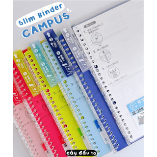 Sổ Binder Còng Nhựa Giấy Kẻ Ngang Campus 20 Trang Khổ B5 Cây Đầu To