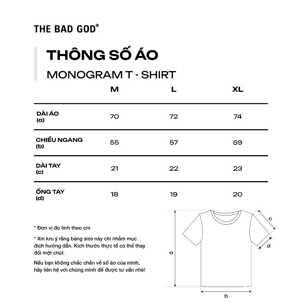 Áo thun The Bad God White Logo