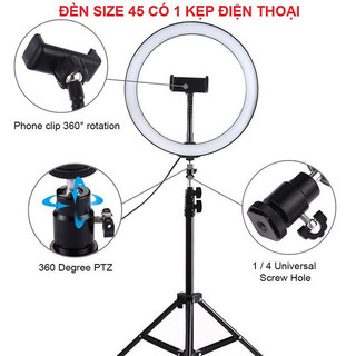 Đèn LiveStream, Make Up, Phun Xăm, Chụp Ảnh Studio 20cm 26cm 33cm 35cm 45cm 54cm giá sỉ - Đèn Chưa Bao Gồm Chân