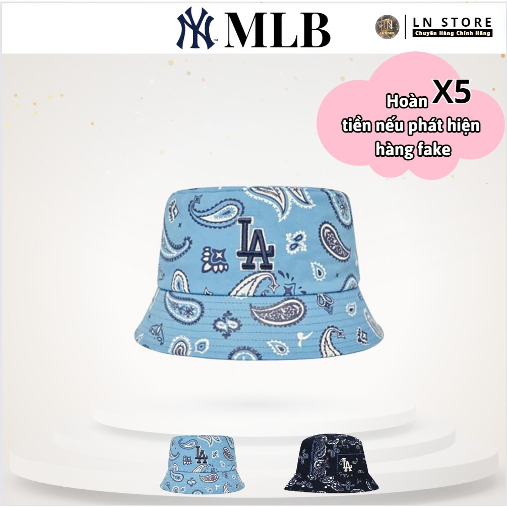 [Authentic]MLB – Mũ MLB chữ NY hoạ tiết Paisley