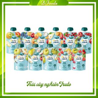[Tháng 12/2025] Combo Hoa quả nghiền Fruto Nga 90g, trái cây nghiền cho bé ăn dặm từ 4 tháng