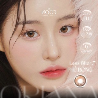 Oriana shade brown - lens mắt hiệu ứng filter bóng mắt giãn nhẹ - lens cho mắt thở chính hãng hàn quốc - denoor