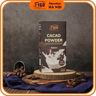 [Chính hãng] Bột Cacao đen đắng 80% Cacao Figo pha uống mỗi buổi sáng tốt cho sức khỏe