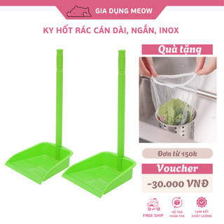 Ky hốt rác cán dài, ngắn, inox cỡ lớn