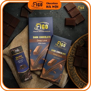 [ẢNH THẬT_Chính hãng] 2 Thanh Dark Chocolate 85%, Kẹo Socola đen đắng giảm cân 85% Cacao it đường Figo 100gr và 50gr