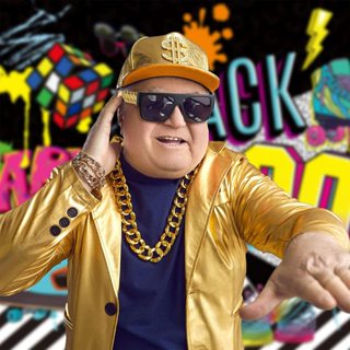 Dây chuyền Vàng giả to bự Nam Nữ vòng cổ Hiphop đồ chơi khăm Troll vui nhộn Thug Life Âu Mỹ Dubai