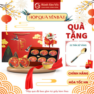 Set Quà Yến Bát Chưng Sẵn Nguyên Sợi 35% Tổ yến/bát 140ml Thành Tâm Yến - Quà sinh nhật - Quà Biếu