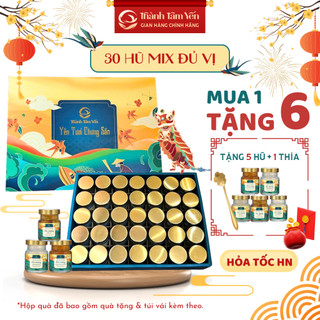 Tổ Yến Chưng Combo 30 Hũ - Yến Chưng Sẵn - 30% Tổ yến/ hũ 70ml -Yến Sào - Quà sinh nhật - Quà Biếu Tặng - Quà Trung Thu