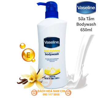 Sữa Tắm Vaseline Total Moisture Bodywash 650ml - Hàng Mỹ - 8901030679728
