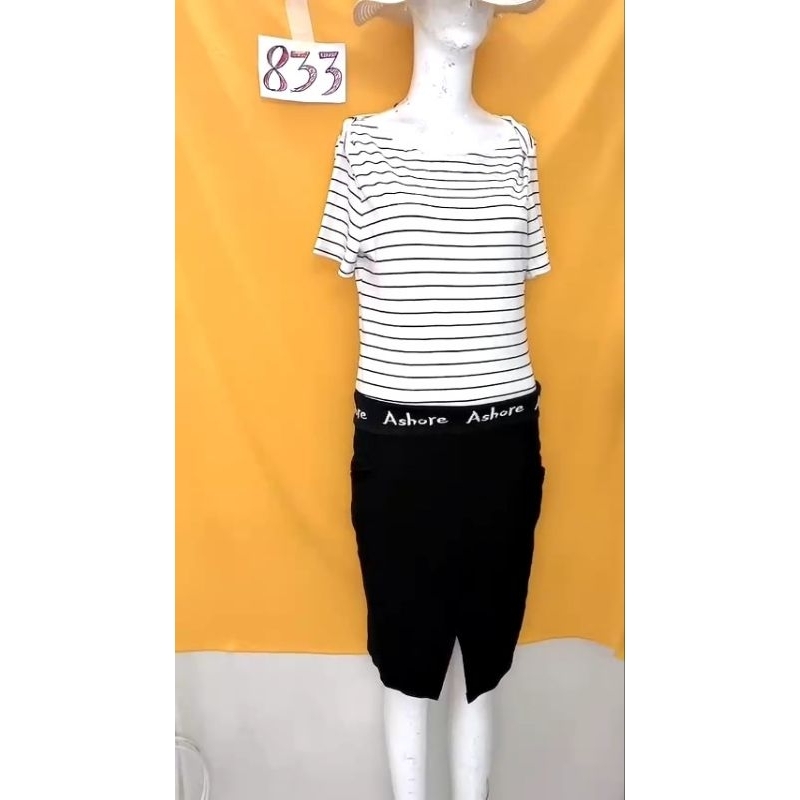 đầm thun kẻ sọc size M/L.S833