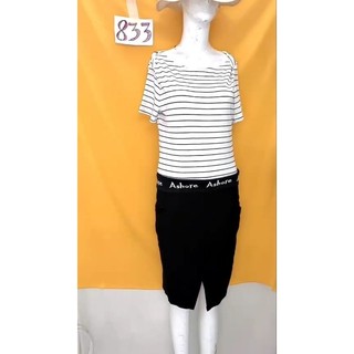 đầm thun kẻ sọc size M/L.S833