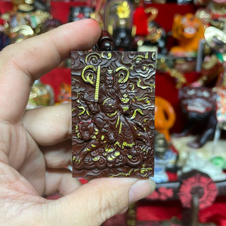 Gỗ sét đánh - Mặt dây chuyền Triệu Công Minh Thần Tài