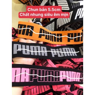 (Siêu phẩm Pu*a) Chun nhung co dãn may áo quần chất rất đẹp bản 5,5cm hàng xuất dư