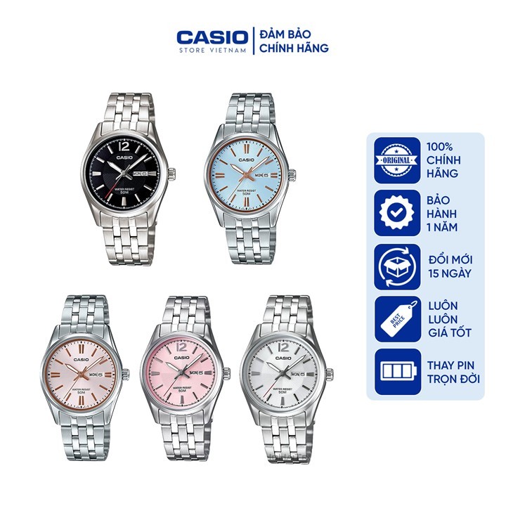 Đồng hồ nữ Casio LTP-1335D, đồng hồ chính hãng