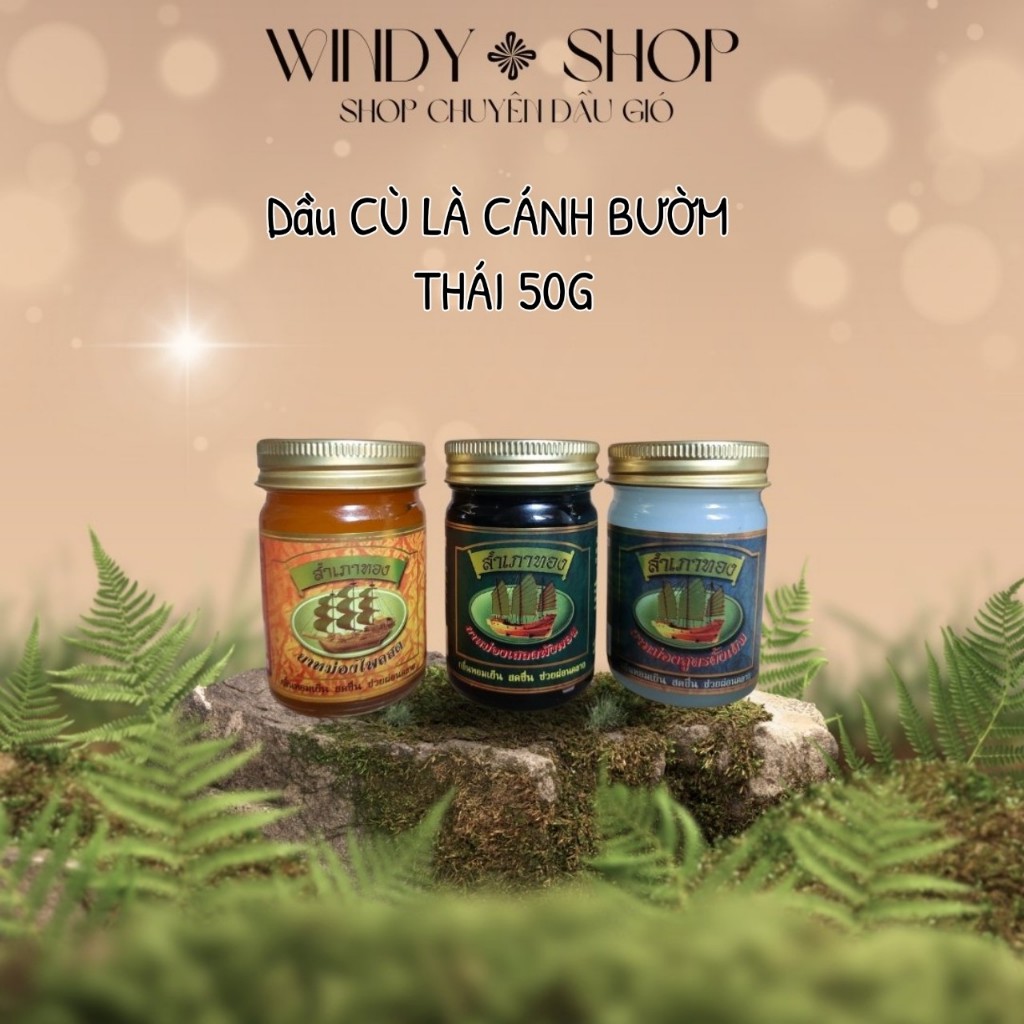 COMBO 3 HỦ DẦU CÙ LÀ CÁNH BƯỜM LÀM DỊU VẾT CÔN TRÙNG CẮN THÁI LAN HỦ 50G_CHÍNH HÃNG
