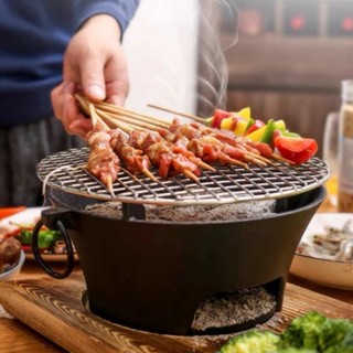 Bếp nướng than hoa cao cấp bằng gang đúc nguyên khối