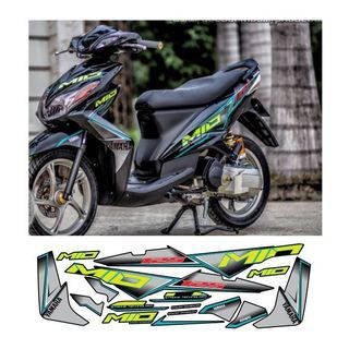 Tem luvias đen xanh mod mio