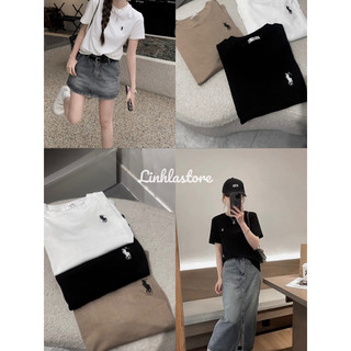 Áo phông babytee thêu mùa hè ulzzang basic siêu co giãn ( kèm ảnh thật )