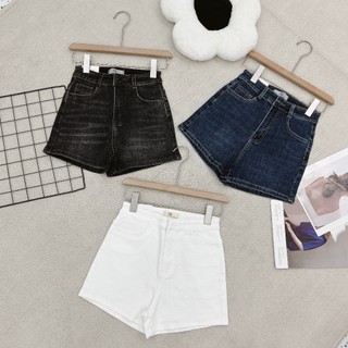 Q16 - quần short jean ôm trơn 3 màu