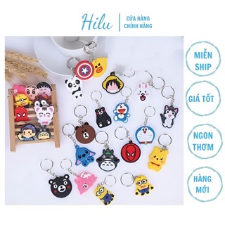 Móc silicon hoạt hình treo cặp, balo, chìa khoá, xe siêu dễ thương