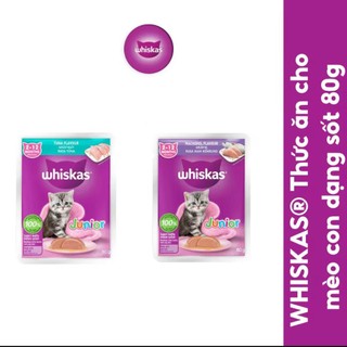 Pate WHISKAS cho mèo gói 80gr