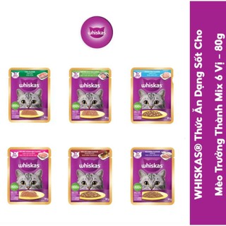 Combo 28 gói pate whiskas mix đủ mùi (1 thùng)