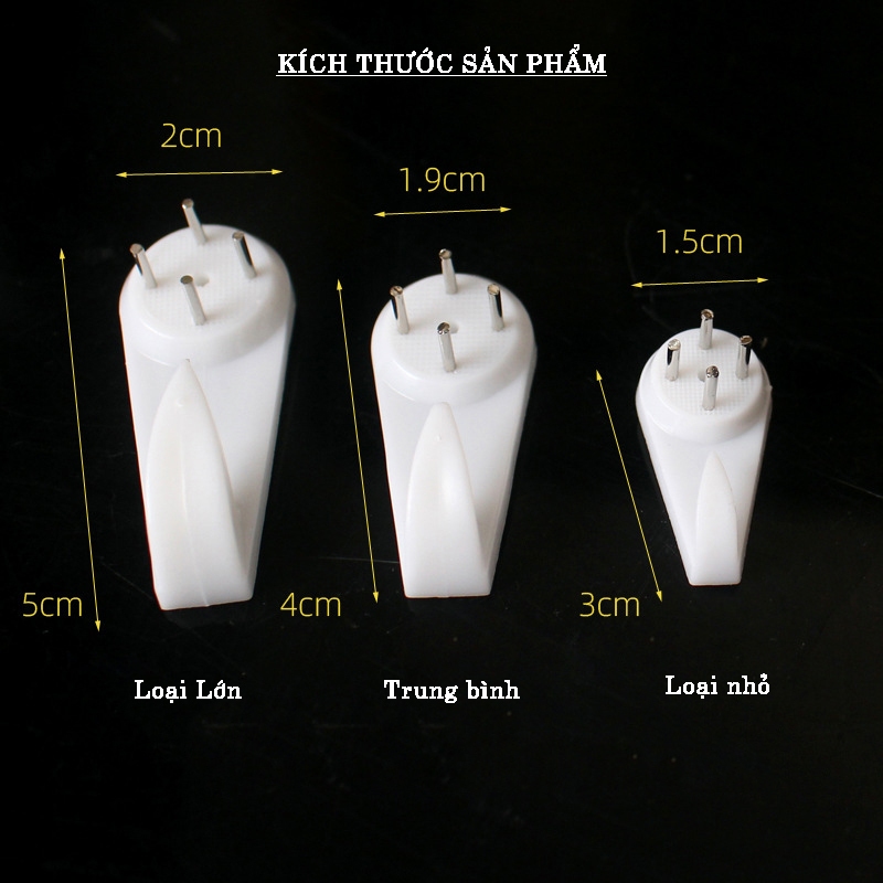 Đinh 3 chân, 4 chân HAKI gắn tường treo ảnh, móc gắn tường không cần khoan đục DN115