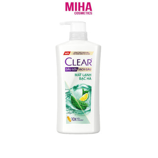 Dầu Gội Sạch Gàu CLEAR Bạc Hà Mát Lạnh 880g
