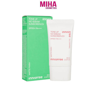 Kem Chống Nắng Nâng Tông Kiềm Dầu INNISFREE Tone Up No Sebum Sunscreen 60ml