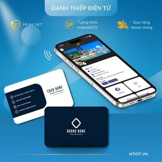 Danh thiếp thông minh chia sẻ thông tin, đặt lịch hẹn, đặt hàng, thiết kế theo mẫu có sẵn.