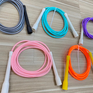 Dây nhảy thể lực dành cho nữ, dây nhảy tốc độ Speed rope PVC 6mm, lõi nylon màu sắc thời trang