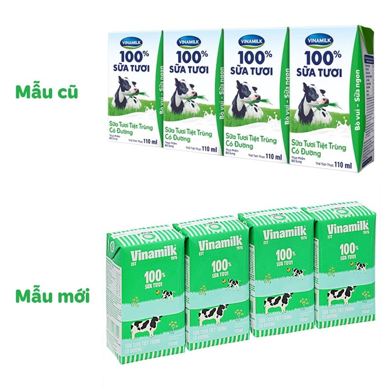 Set 2 lốc sữa Vinamilk 110ml