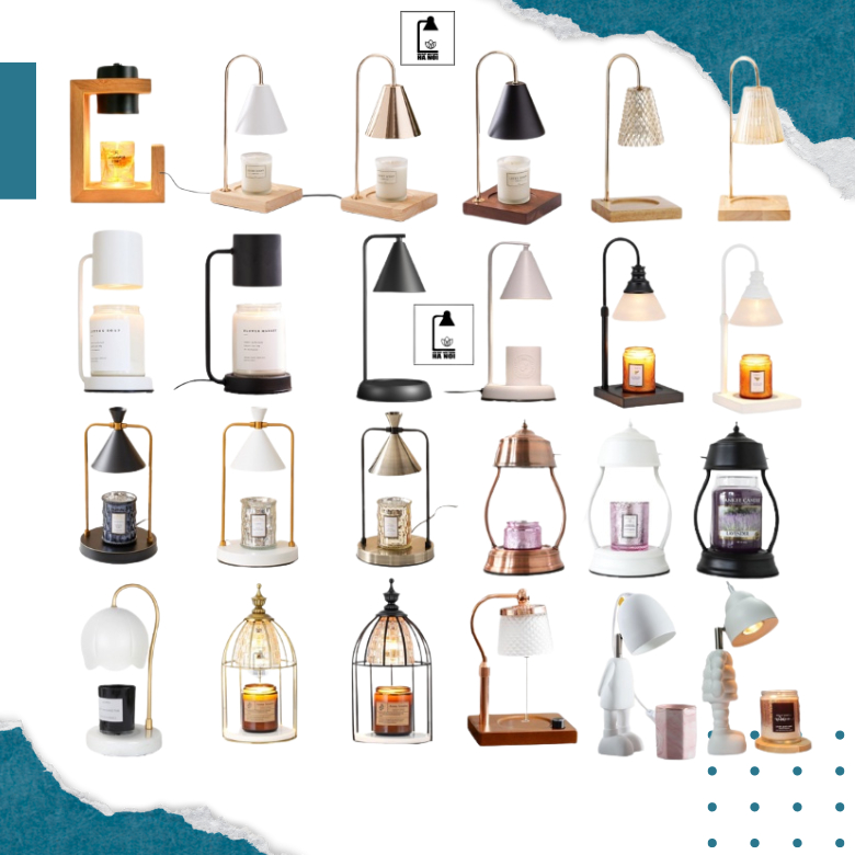 Đèn đốt nến thơm - Dùng đốt nến thơm Bath and body works, Yankee, Candle cup, Manor - Chỉnh sáng, chiều cao, hẹn giờ