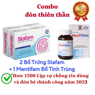 2 Stafam và 1 Mentifam - Bổ tinh trùng, bổ trứng tăng thụ thai đón bé tự nhiên