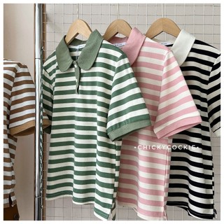 Áo thun polo sọc mã #3091