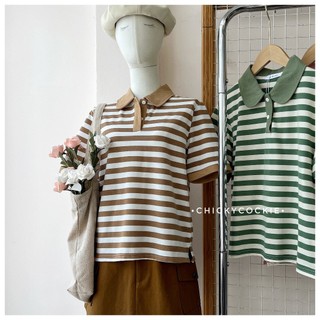 Áo thun polo sọc mã #3091