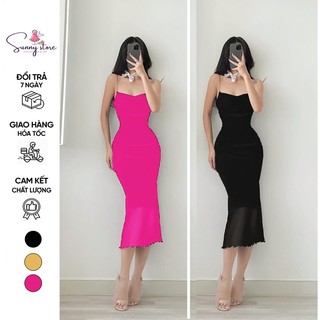 Đầm body lưới đuôi cá dáng dài (SN022)