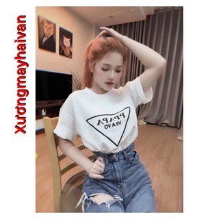 HV - [XẢ KHO] Áo Phông Thụng Nam Nữ Unisex chữ PRADA Cá Tính Trẻ Trung