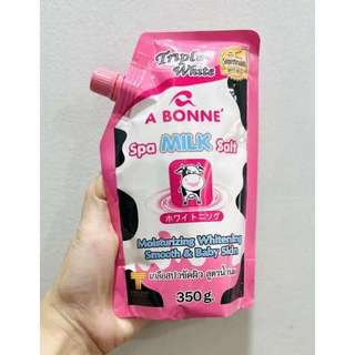 Muối bò tẩy tế bào chết A Bonne Spa Milk Salt 350g Thái Lan( nắp màu hồng)