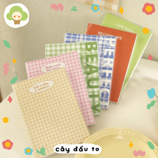 [Tặng Kèm Bao Đựng Trong Suốt] Sổ Ghi Chép Cầm Tay Đa Năng Note For 160 Trang Giấy Cornell - Ô Vuông A5 Cây Đầu To
