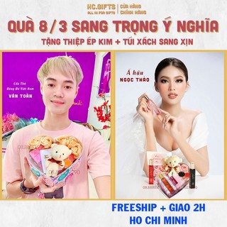 Quà 8/3 , Quà 8 3 Cho Mẹ, Cho Người Yêu, Cho Cô Giáo Nước Hoa Son Môi Chính Hãng Sang Trọng HC GIFTS