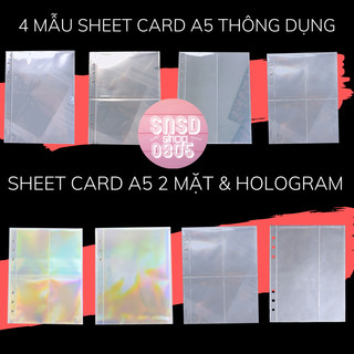 Sheet card a5 đựng card, banner, poster, strip cho binder hỗn hợp