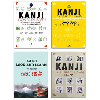 Combo kanji look and learn n5- n1 bản dịch tiếng việt