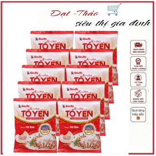 Cháo tổ yến gấu đỏ vị thịt bằm combo 10 gói ×50g