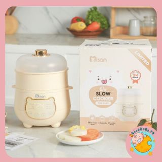 (Tặng sổ tay) Nồi nấu cháo chậm đa năng Misan cao cấp cho bé ăn dặm dung tích 1 Lít  bảo hành 24 tháng Goodbabyvn