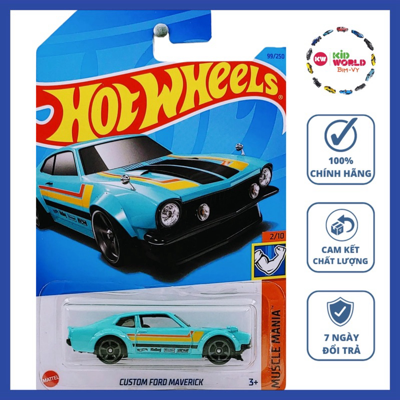 Xe mô hình Hot Wheels basic Custom Ford Maverick HKJ53.