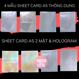 ❌16 MẪU❌ Sheet card A5/A4 Đựng Card, Postcard, Poster, Thẻ Bài Kpop,Thẻ Bài Pokemon, Yugioh, Anime