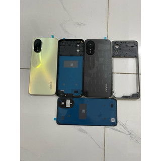 Vỏ oppo a18(4g) zin (lưng + sườn giữa kèm kính cam khay sim)
